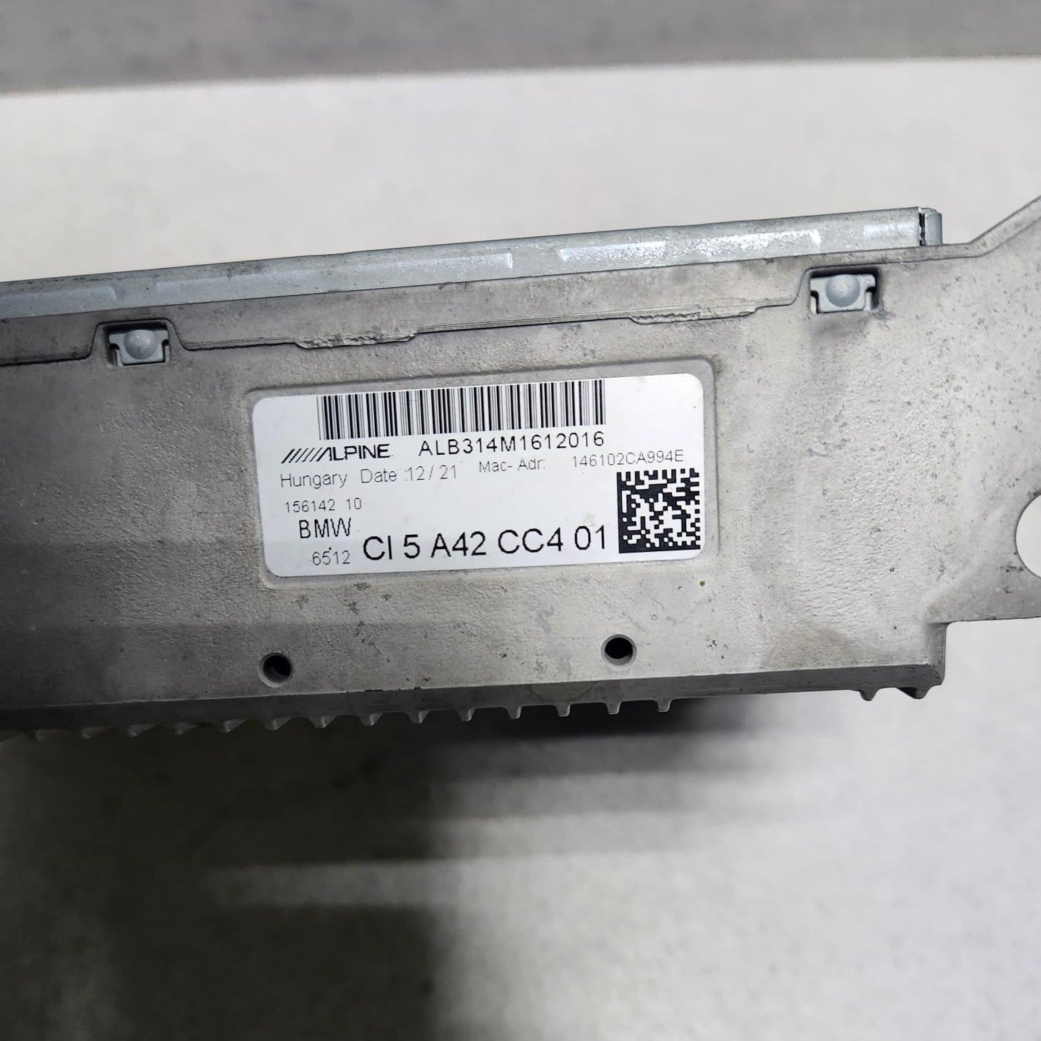 BMW Multimedia Head Unit 5A42CC4 1 Series F40 F44