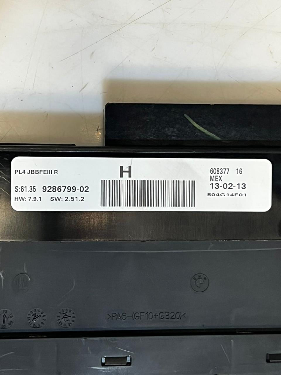2012-2018 BMW X5 Electronic Junction Box PL4 JBBFE3R 9286799 OEM