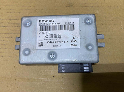 2011-2016 BMW 535i xDrive Video Switch Control Module 9254343 F01, F04, F06, F07