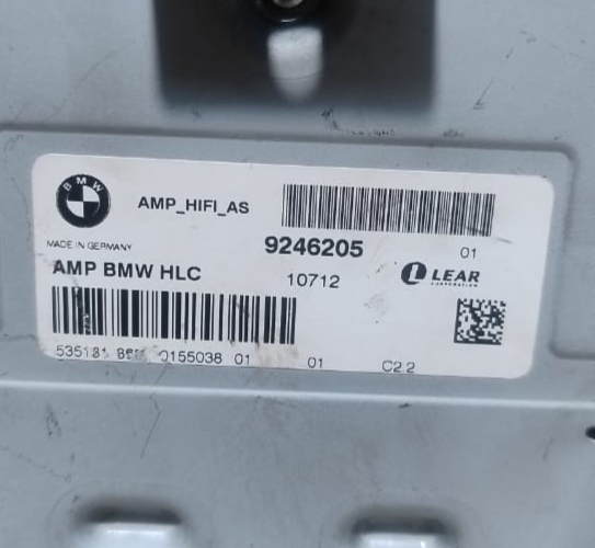 BMW 7 SERIES F01 5&3 SERIES RADIO SOUND AMPLIFIER 9246205