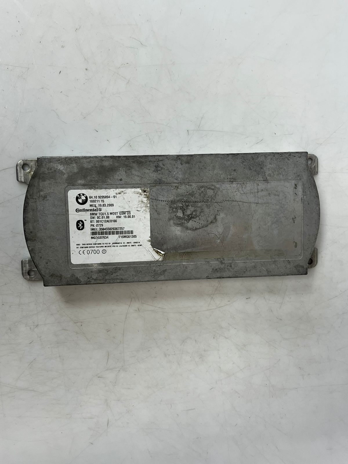 2009-16 BMW X5 135i 335d 528i 5 Bluetooth Telematics Control Module 9205894 OEM