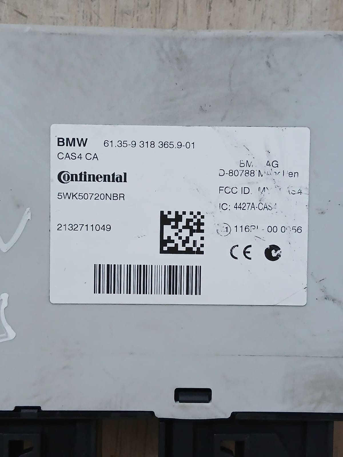 2014-2016 BMW F10 N20 520i Engine Control Unit SET DME+ CAS4 CA + 1KEY 8664661