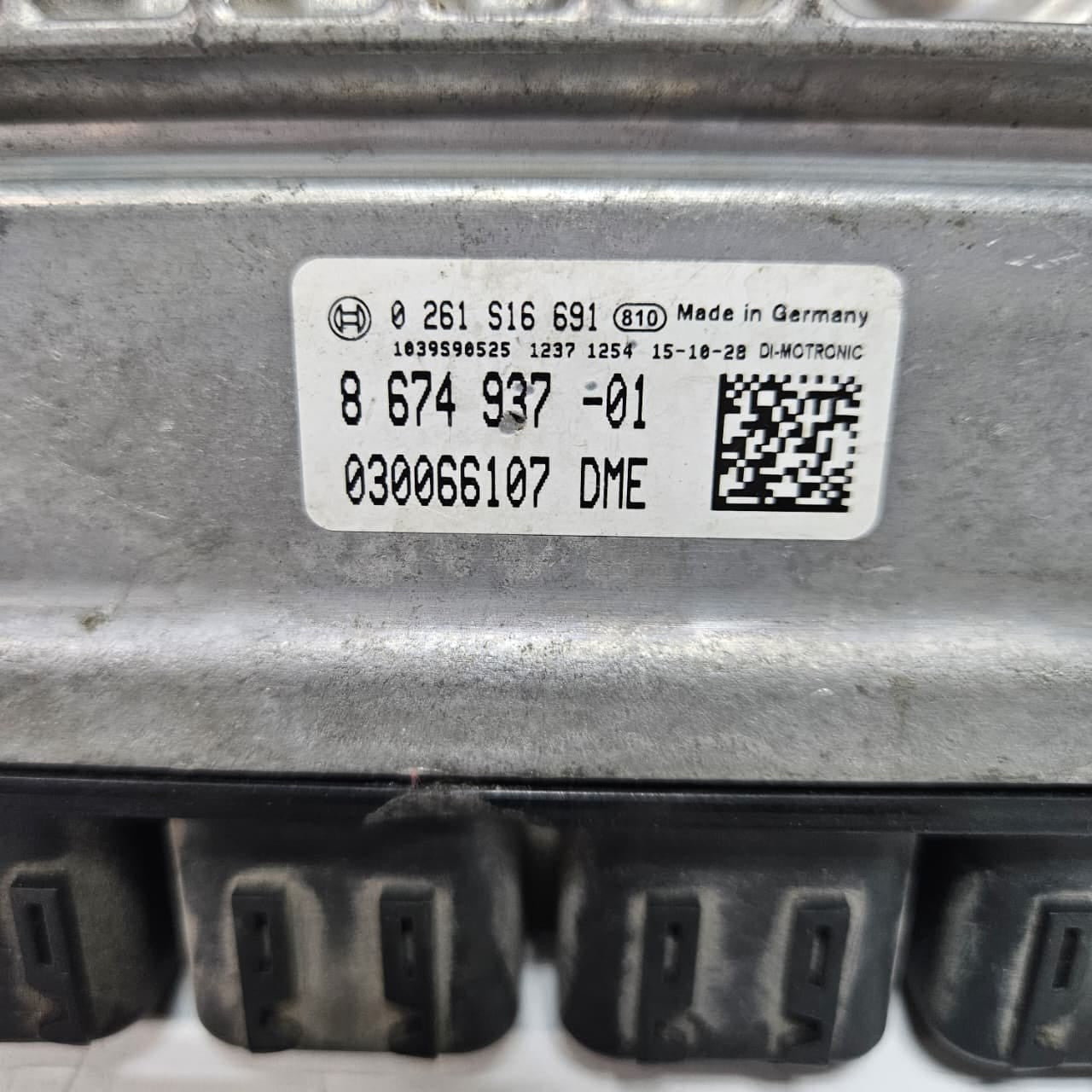 2014-2018 BMW F30 F31 320iX B48 xDrive Engine Control Unit DME 8674937 OEM
