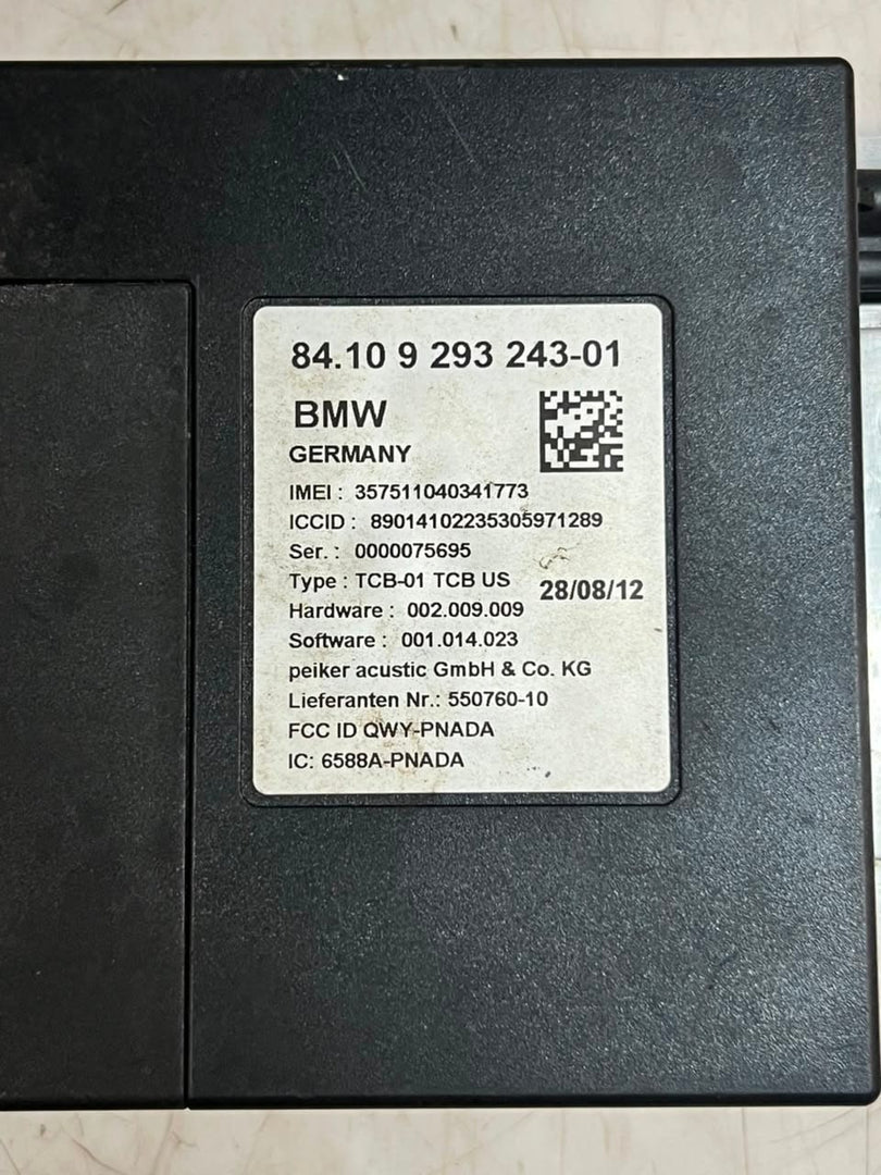 2011-2016 BMW 5' F10 F11 535i Communication Telematics Control Module 9293243