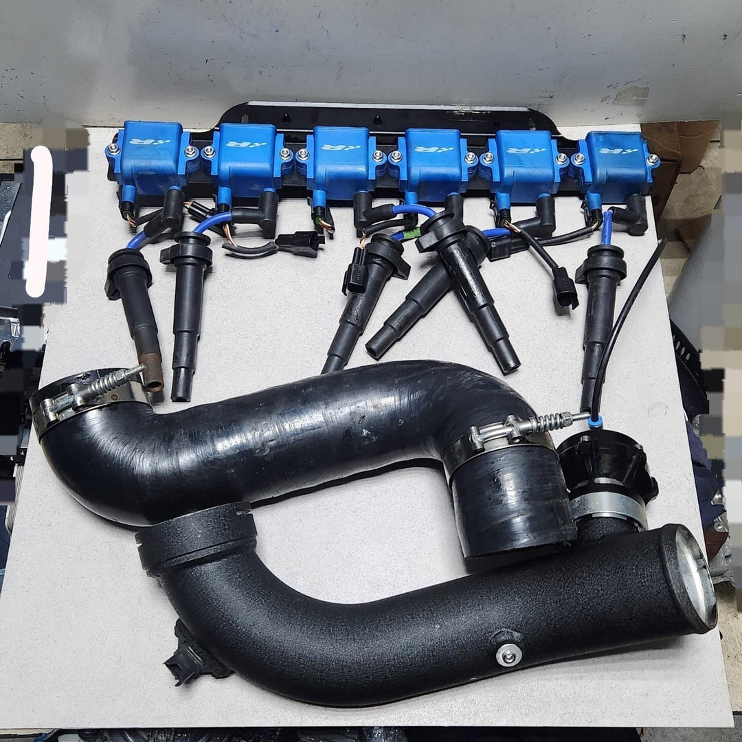 3 Series E92 BMW 335i 2008-10 INTAKE PIPE & COIL AFTERMARKET TAKE OFF TUNED CAR