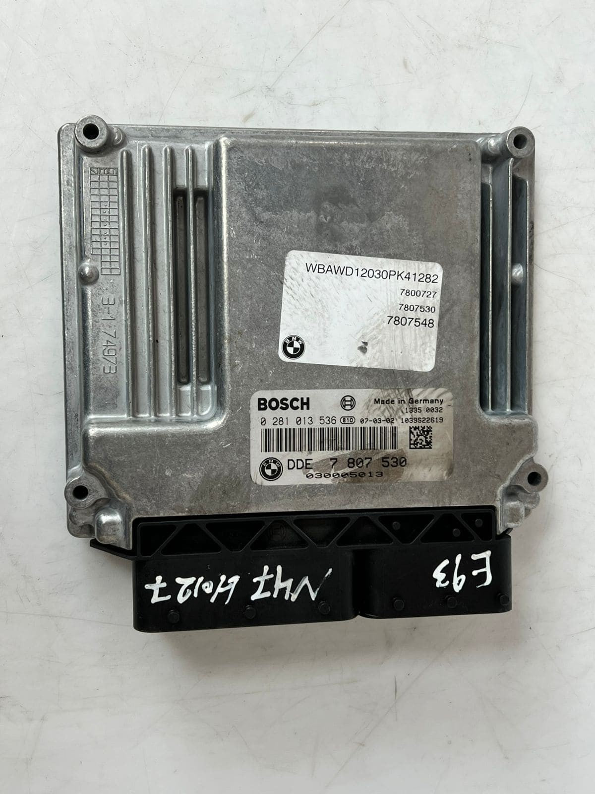 BMW E93 N47 Engine Control Unit ECU COMPLETE SET DDE + CAS3 AG +1KEY 7807530
