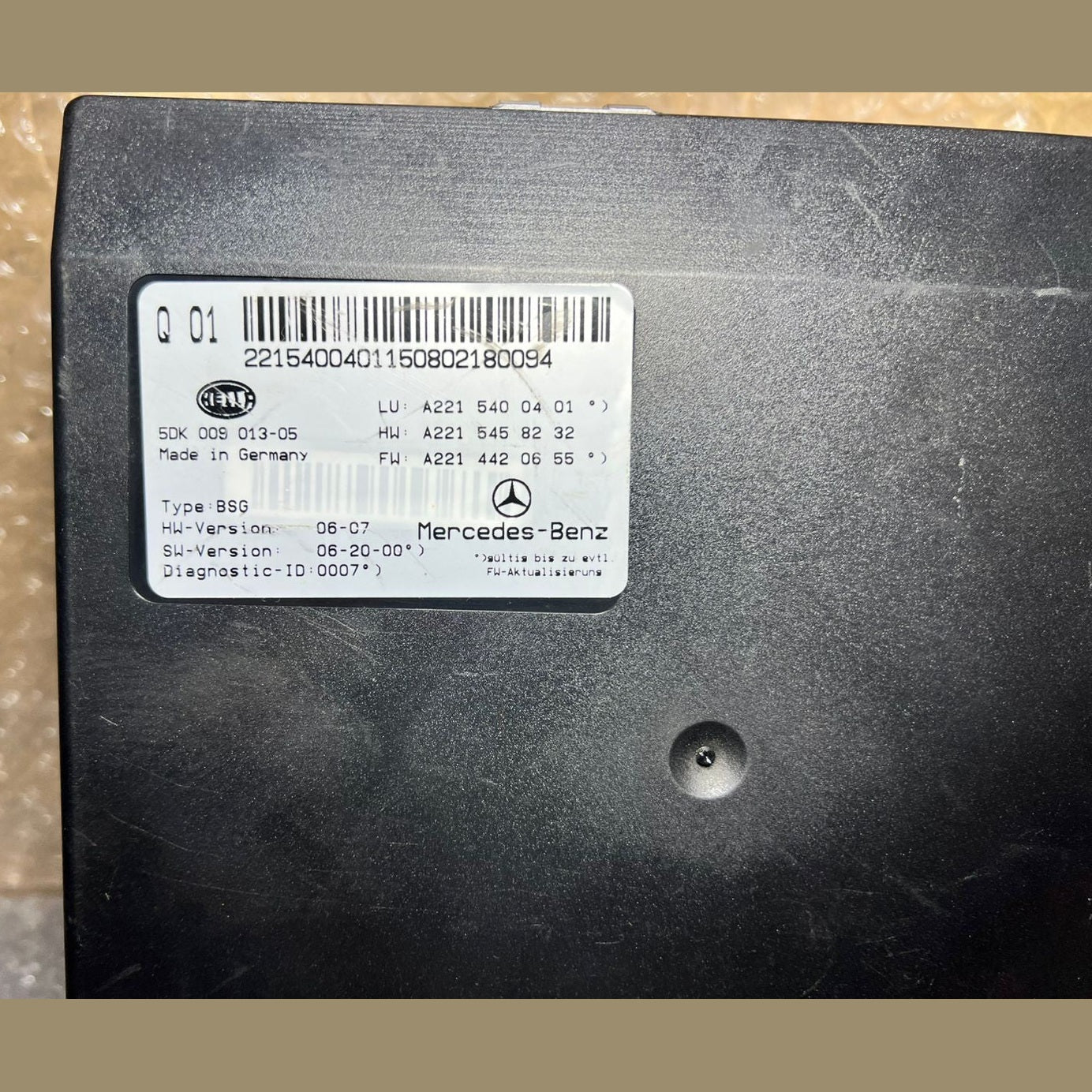 07-13 Mercedes W221 S550 CL63 AMG Electric Power Supply Control Fuse Box Module