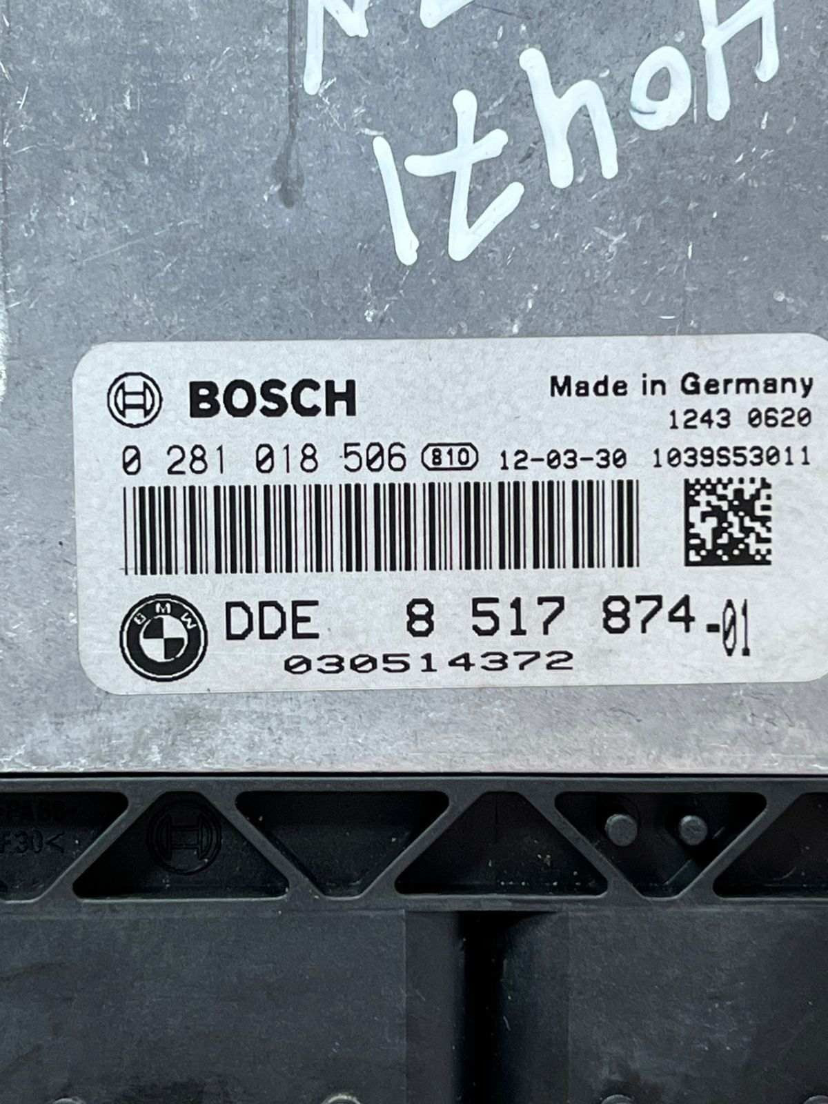 BMW F20 118d F30 318d N47N 143HP Engine ECU Kit DDE 8517874 + Key + FEM 