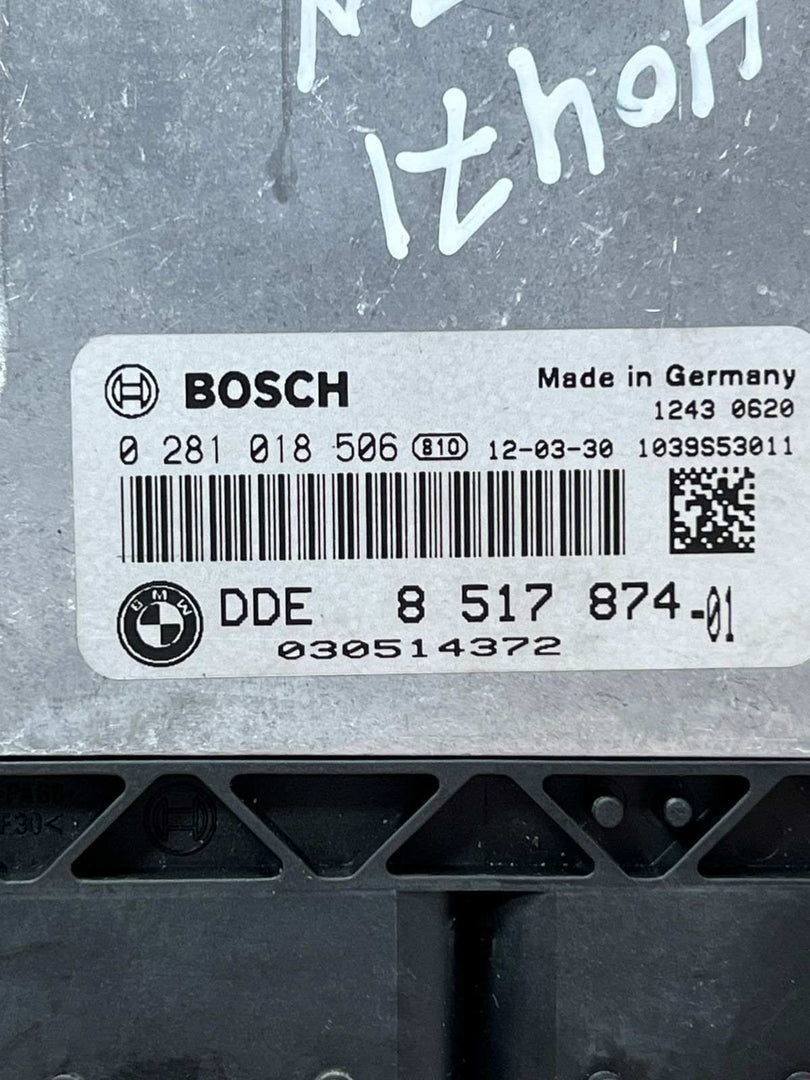 BMW F20 118d F30 318d N47N 143HP Engine ECU Kit DDE 8517874 + Key + FEM 