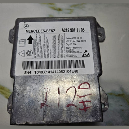 10-14 Mercedes W212 E-Class Hybrid SRS Safety Control Module A212 9011105 OEM