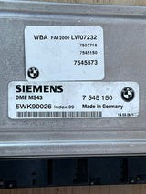 2003-2005 BMW 530i Engine Computer Module 7545150 E39 E46 MS43 M54 ECU