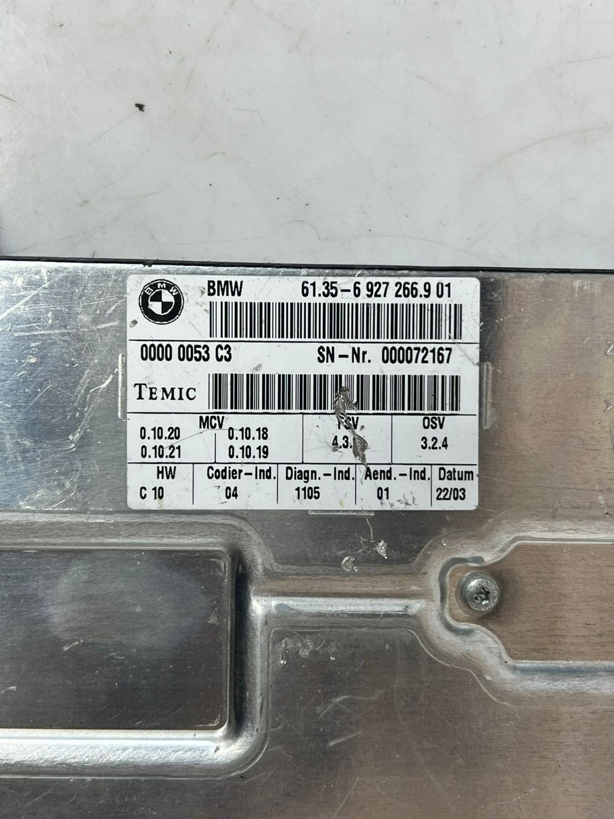 2002-2006 BMW 530i 750Li 7' F01 E65 E66 E60 E61 Seat Control Module 6927266 OEM