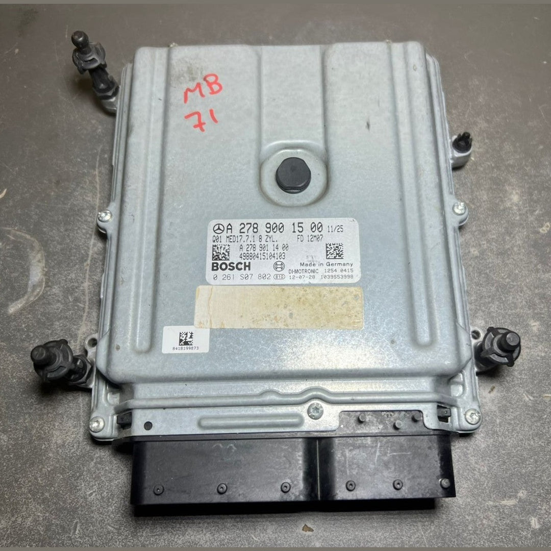 07-13 Mercedes W221 S-Class Engine Control Module Unit ECM ECU A278 9001500 OEM