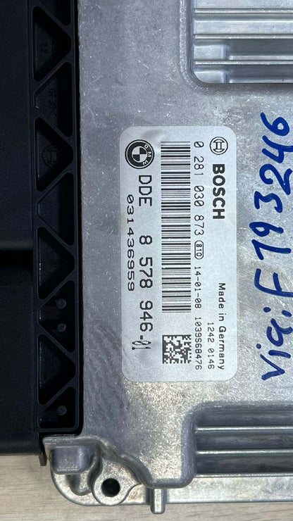 2013 BMW F30 320D N47N DIESEL 2.0 Engine Control Unit 8578946 ECU SET