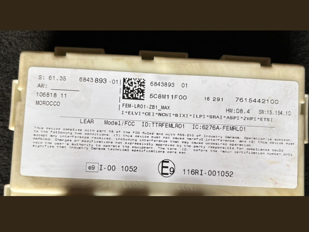 BMW 118i 318i F30 F20 2015 B38 ENGINE CONTROL ECU SET COMPLETE + KEY DME 8662411