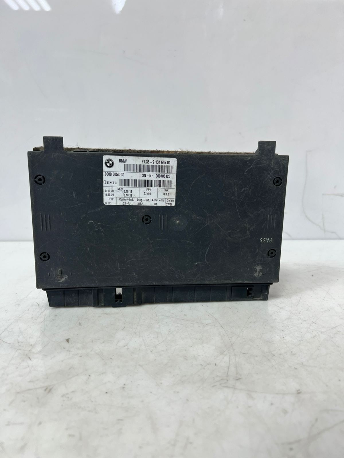 BMW 7 SERIES E65 E66 Front Seat Control Module 9134646 OEM