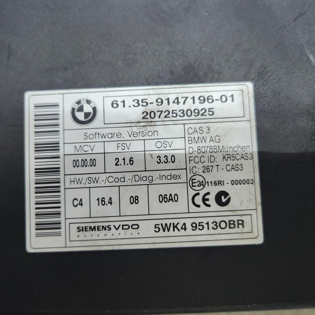 BMW Engine Control Unit 7810000 E90 E91 320D 2.0 diesel 2007-2010