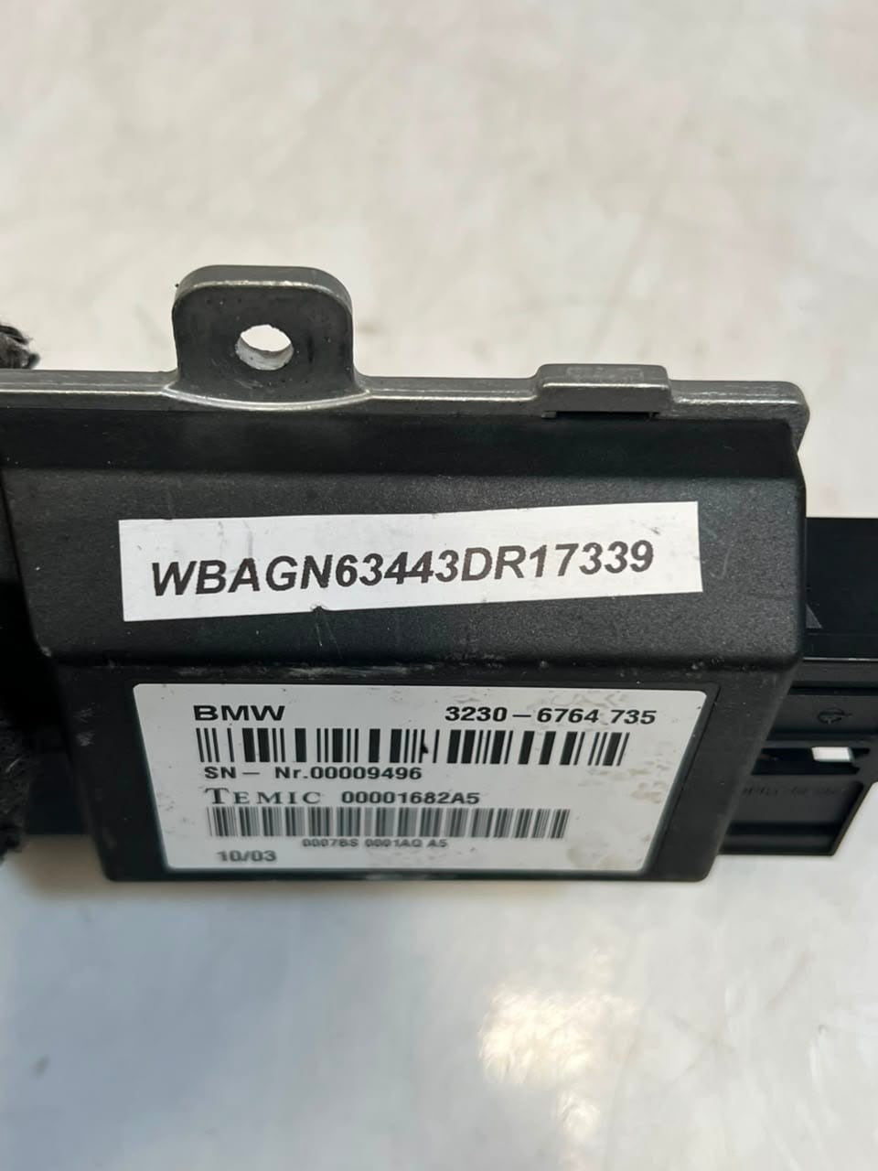 BMW 7 Series E65 E66 730I Steering Column Control Module Electric 6764735 OEM