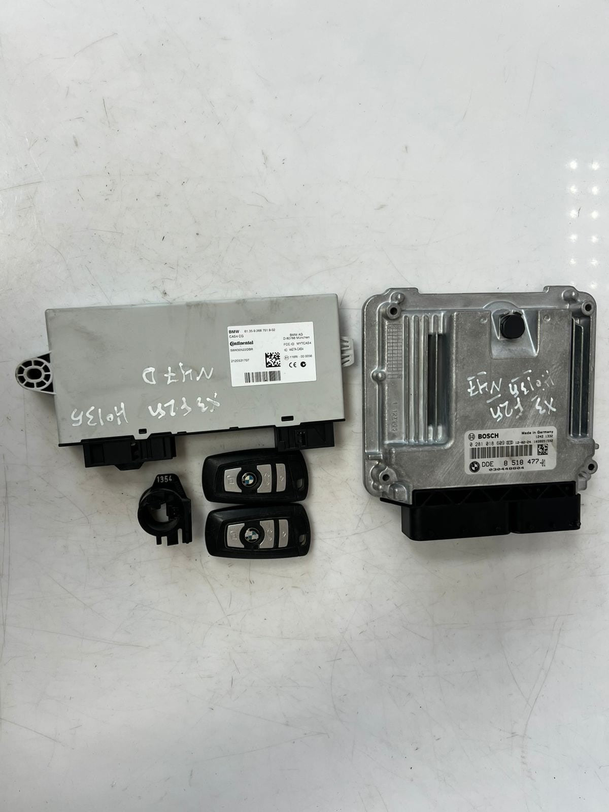 2012 BMW 528i F25 N47D X3 Engine Control Unit ECU SET DDE+CAS4+2KEYS 8518477