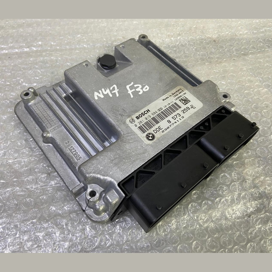 OEM BMW 320d N47N F30 2013 ENGINE CONTROL UNIT ECU KIT DDE 8573259 BOSCH