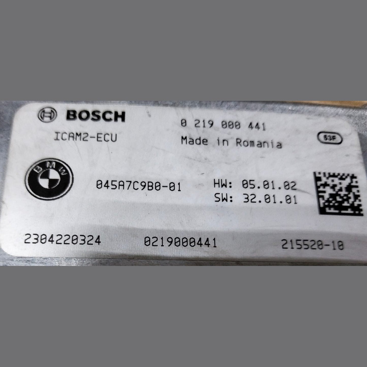 2019-2025 BMW M5 F90 ICAM2-ECU Camera Control Module Unit 5A7C9B0 0219000441