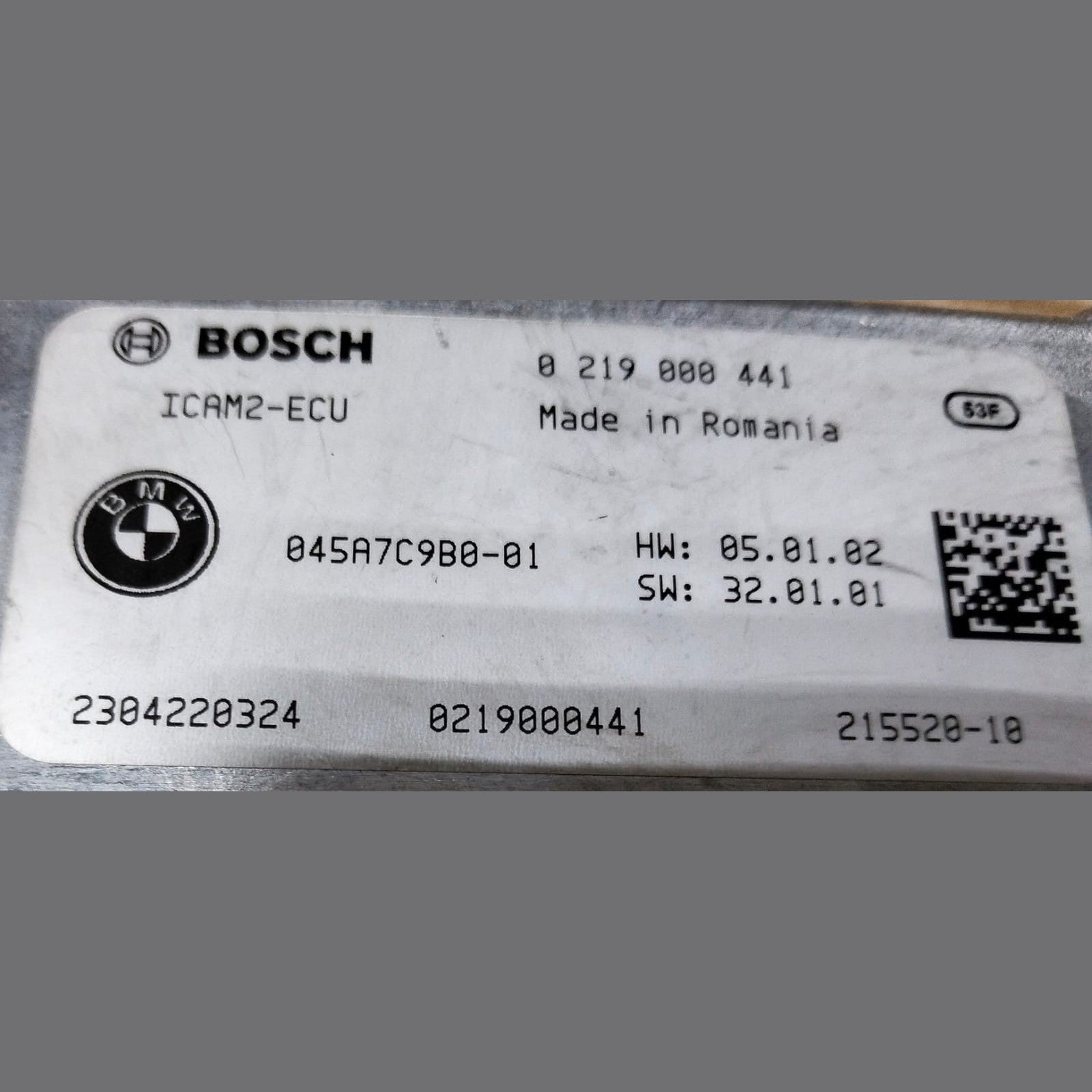 2019-2025 BMW M5 F90 ICAM2-ECU Camera Control Module Unit 5A7C9B0 0219000441