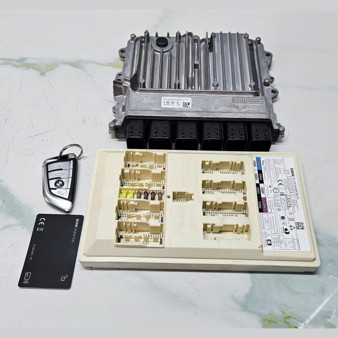 BMW X5 G05 B57S RHD 2019 ENGINE CONTROL UNIT ECU SET DDE 9886569 OEM