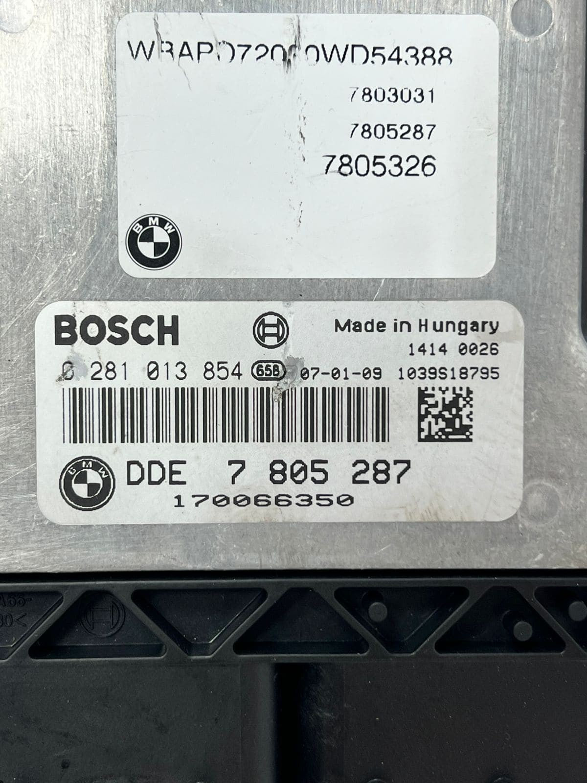 2008 BMW X3 E83 M57D Engine Control Unit ECU SET DDE+ EWS +1KEY 7805287 OEM