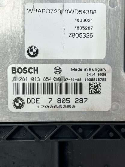 2008 BMW X3 E83 M57D Engine Control Unit ECU SET DDE+ EWS +1KEY 7805287 OEM