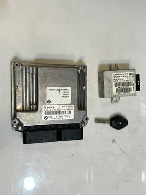 2008-2010 BMW X3 E83 N47 Engine Control Unit ECU SET DDE+ EWS+ 1KEY 8506373