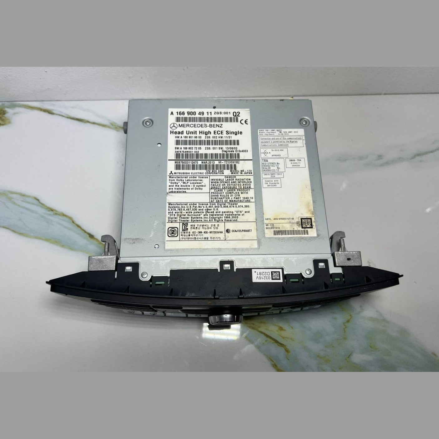 12-16 Mercedes-Benz W166 ML GLE Radio Audio Head Unit CD Player A166 9004911 OEM