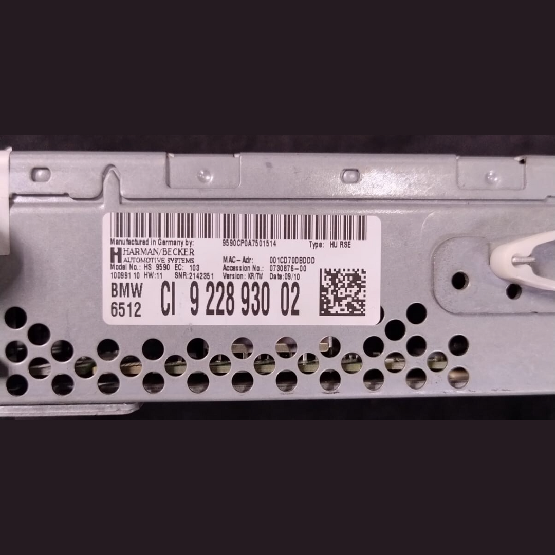 Genuine BMW DVD audio player, rear cabin CI 9228930