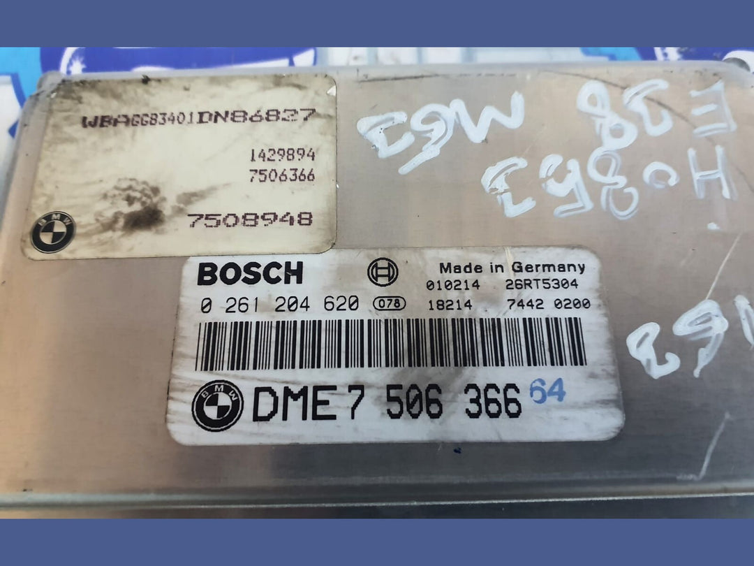 BMW  M62 ENGINE COMPUTER UNIT DME ECU 7506366 E53/E39/E38 4.4