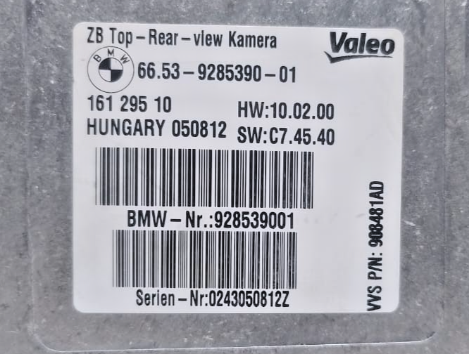BMW X5 X6 series E70 E71 E72 TOP REAR VIEW CAMERA CONTROL MODULE ECU 9285390