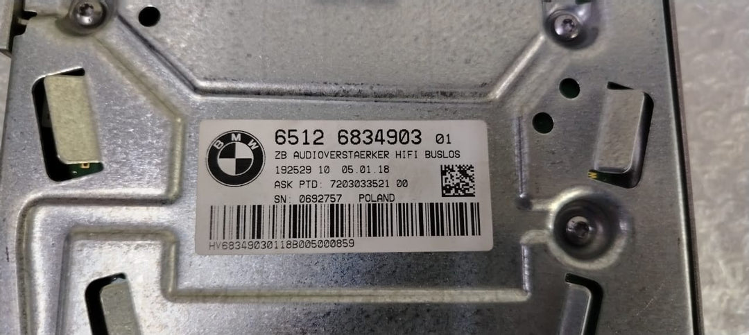 OEM BMW G30 F90 G32 HIFI AUDIO SYSTEM AMPLIFIER UNIT 6834903