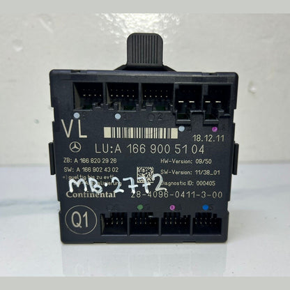 Mercedes W166 ML GLE GL Front Left Side Door Control Module A166 9005104 OEM