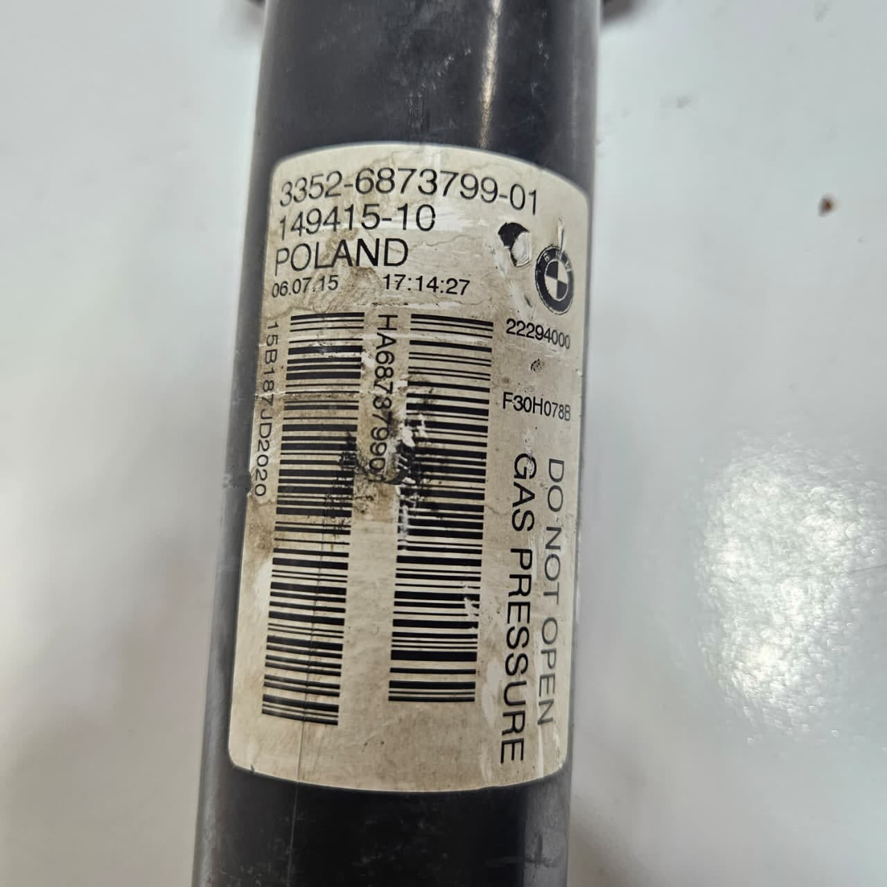 2016-2017 BMW 3 Series F30 320i Rear Shock Absorber 6873799