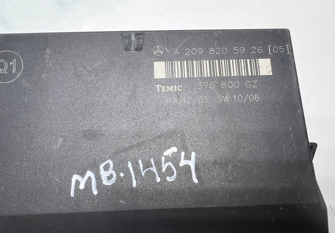 2006-2009 Mercedes-Benz W209 CLK Rear Body Control Module BCM A2098205926