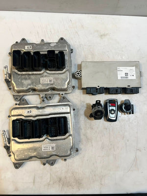 2013 BMW F01 LCI 750i N63N ECU Engine Control Module SET DME+CAS4+1KEY 7649828