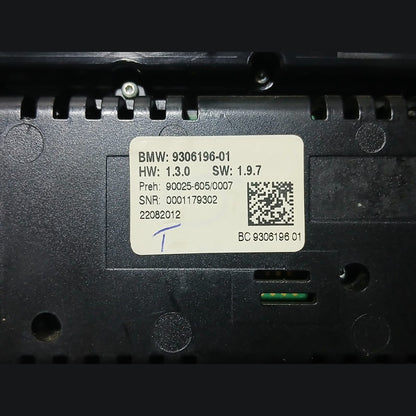 BMW F07  5ser GT 2011-14 AC CONTROL PANEL CLIMATE CONTROL PANEL CERAMIC 9306196 