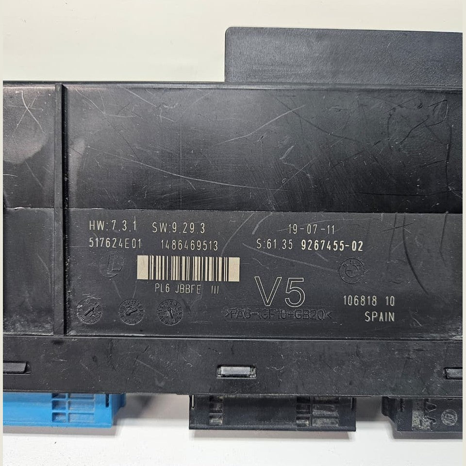 OEM BMW 528i 535i 550i F10 2013 FUSE BOX GENERAL CONTROL MODULE V5 9267455