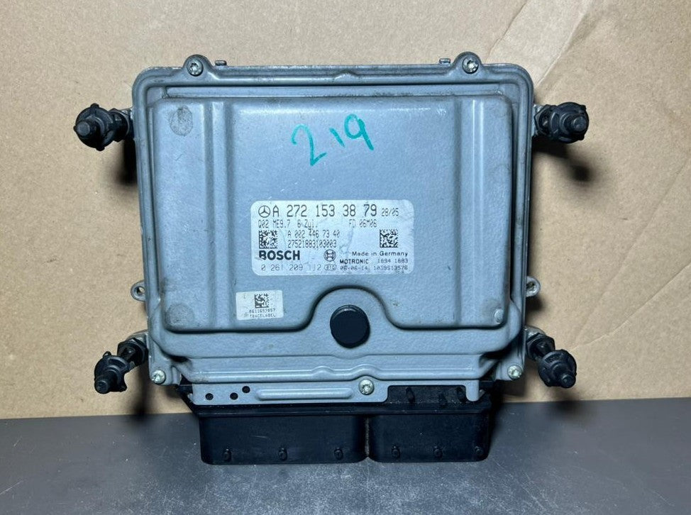 04-10 Mercedes W219 CLS Engine Control Module Unit ECM ECU A272 1533879 OEM