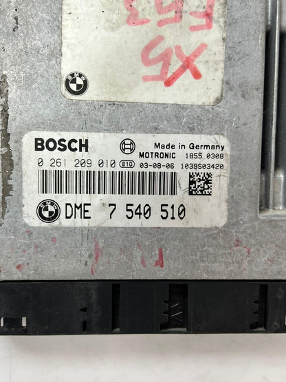 2004 BMW E SERIES 745i E65 X5 545I Engine Control Unit ECU DME 7540510 OEM