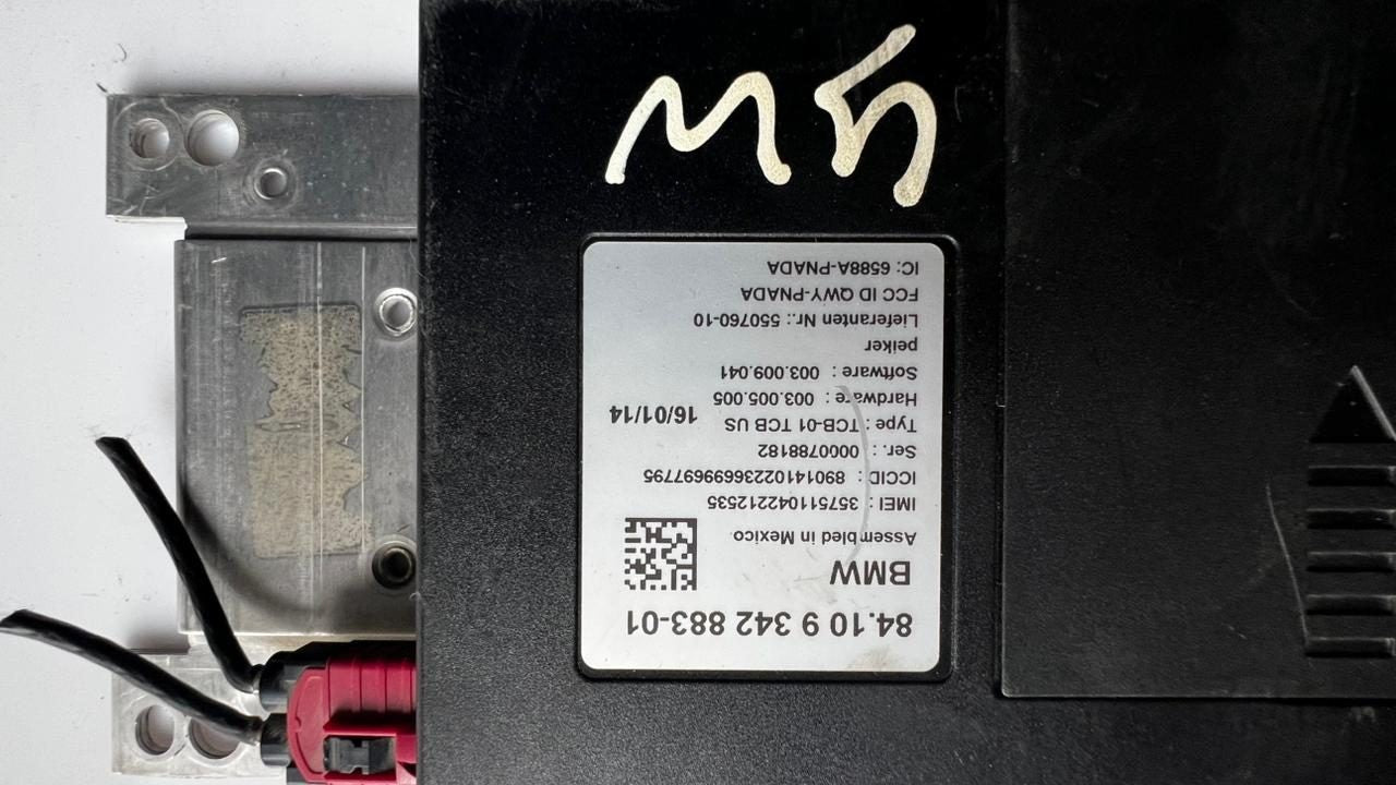 2015 BMW X3 Telematics Communication Module 9342883 F30 328i 335i 428i M4 X5
