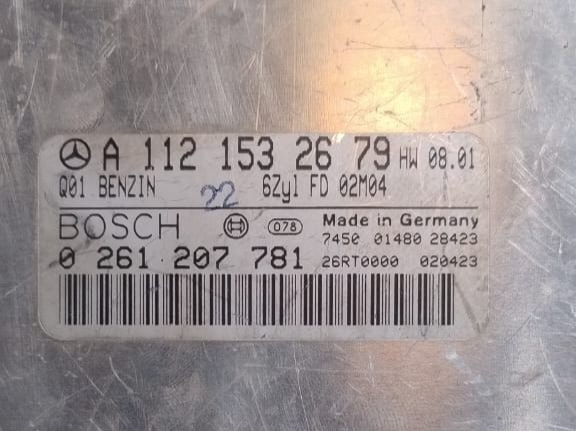 MERCEDES ECU ENGINE CONTROL UNIT A1121532679 BOSCH 0261207781 ME2.8 FITS C320 CL