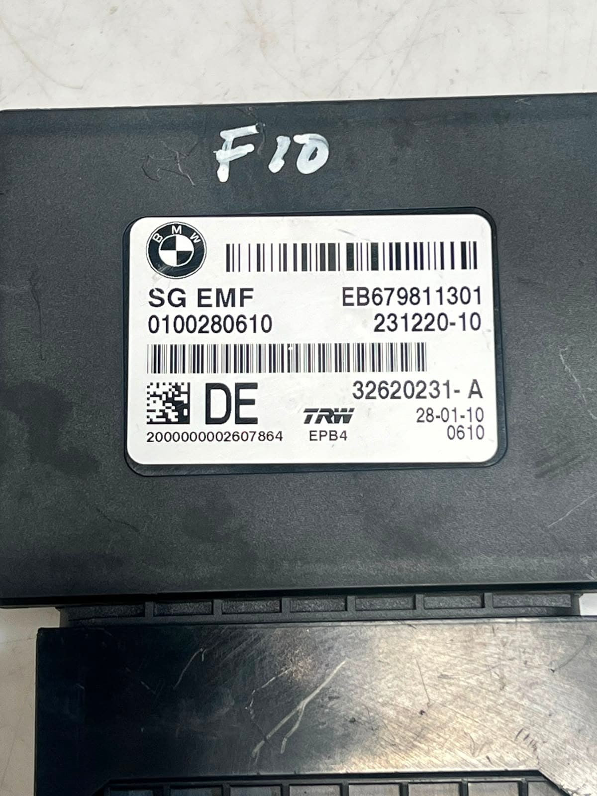 2010 BMW 5 Series F10 F11 Electric Parking Brake Control Module 6798113 OEM