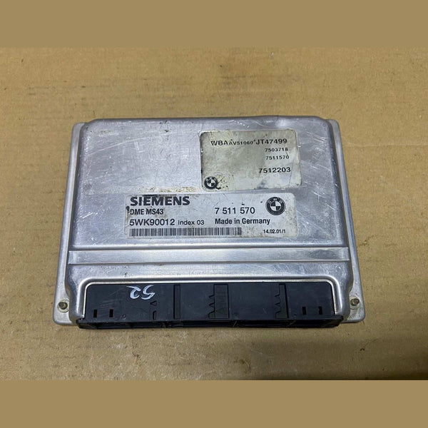BMW 2001 530i -2002 Z3 Roadster 2.5i and Engine Control Unit 7511570