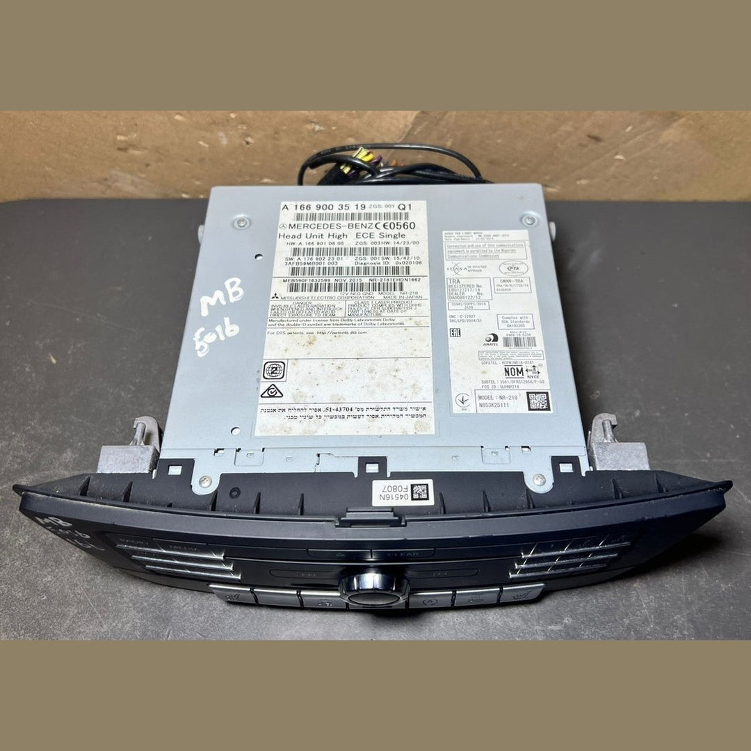 13–16 Mercedes-Benz W166 GLE Radio Audio Head Unit CD Player A166 9003519 OEM