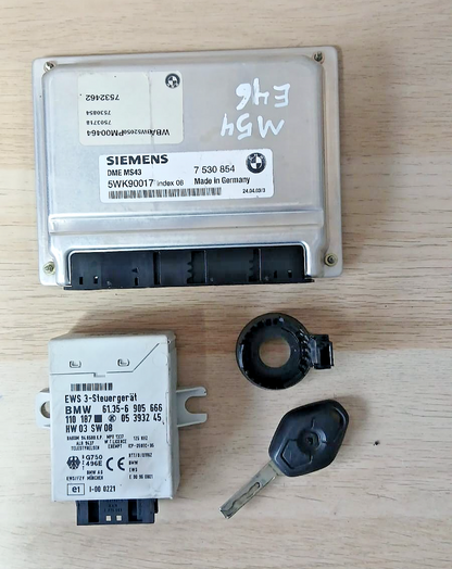 BMW E46 / E39 / E53 X5 – Engine ECU / DME with Key – 7530854
