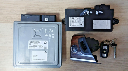 BMW E70 N52 DME MSV80.0 5WK91136 ECU KIT 7594483